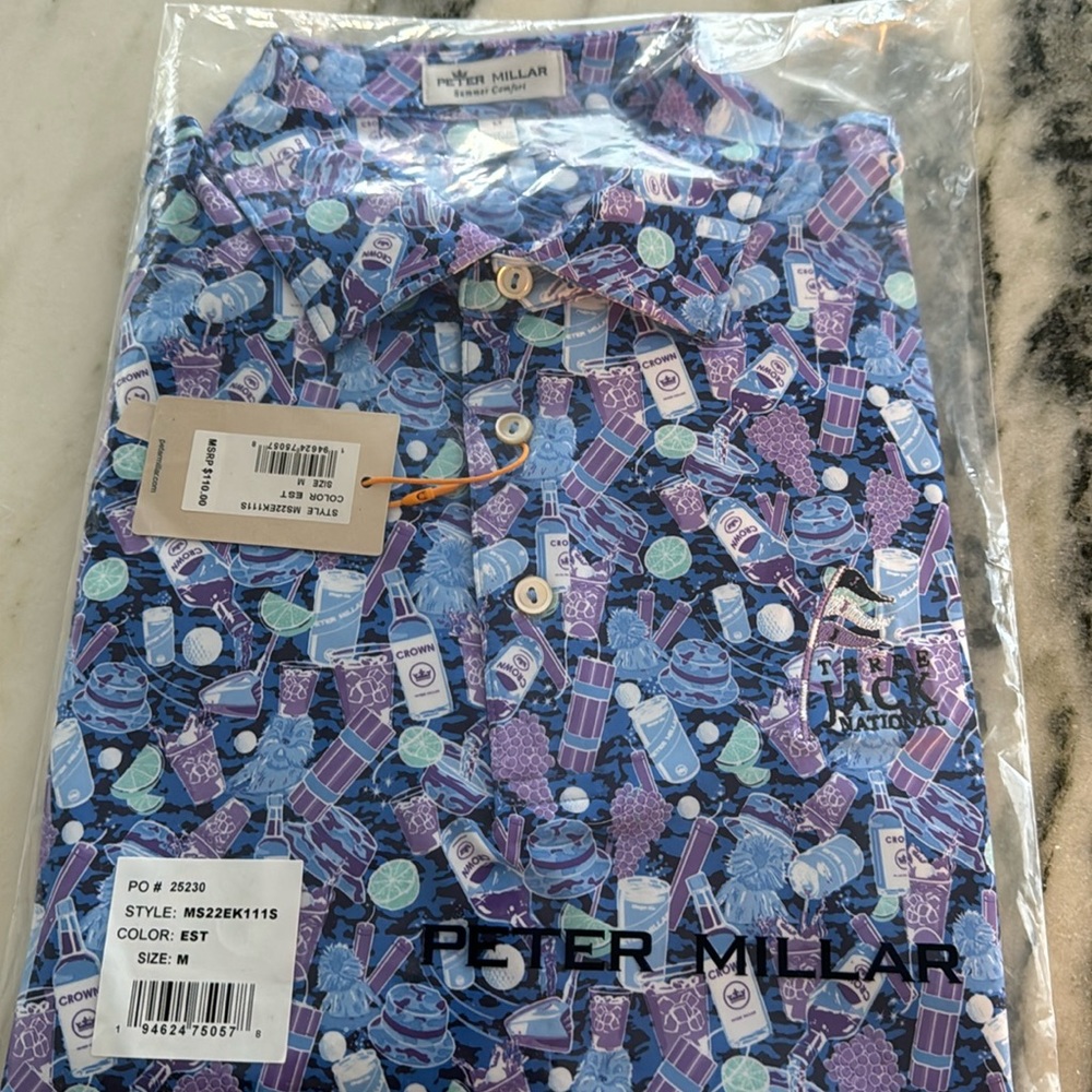 Peter Millar Golf Shirt. Brand New